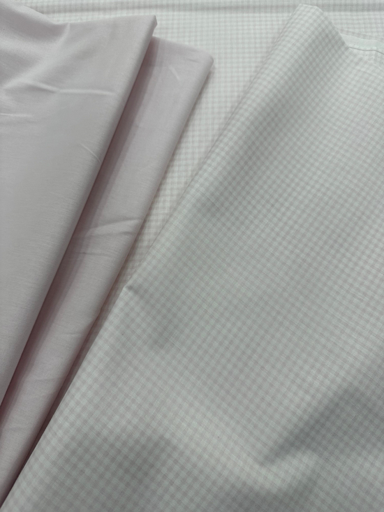 Mini Ekose Desen Akfil Kumaş D80640 Pembe