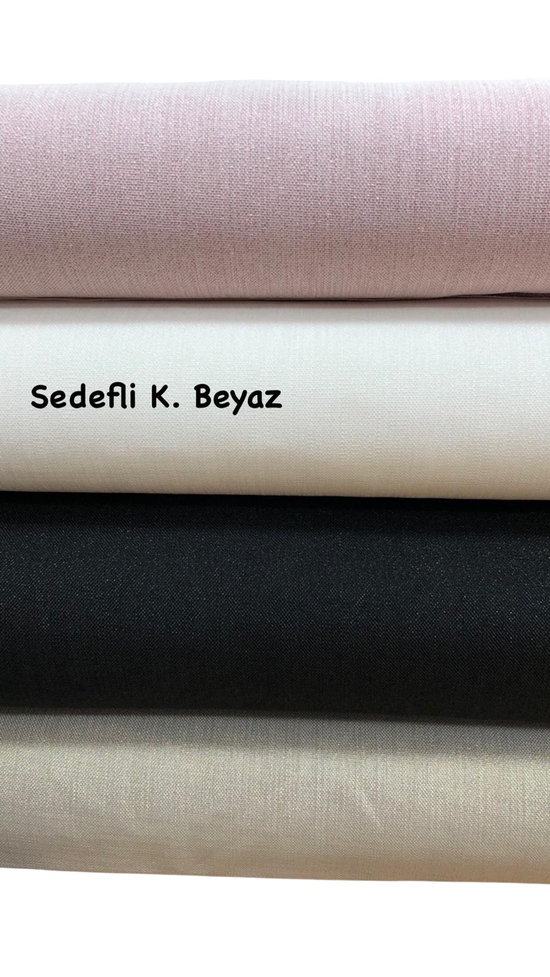 Sedefli Gardenya Kumaş Kırık Beyaz