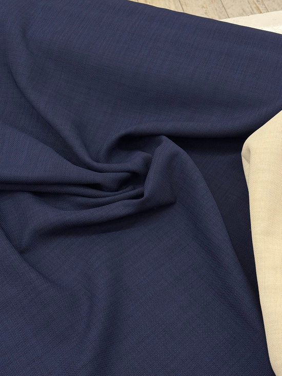 Etuval Linen Kumaş Lacivert