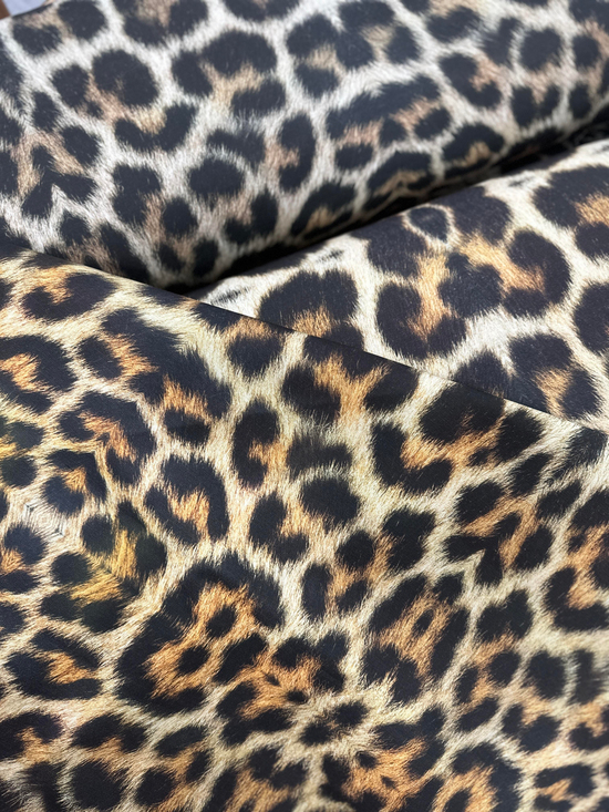 5 No Dijital Leopar Desen Duck Bezi Kumaş