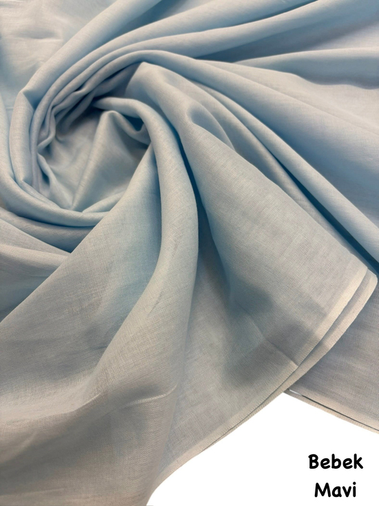 Renkli Tülbent Bezi Bebek Mavi