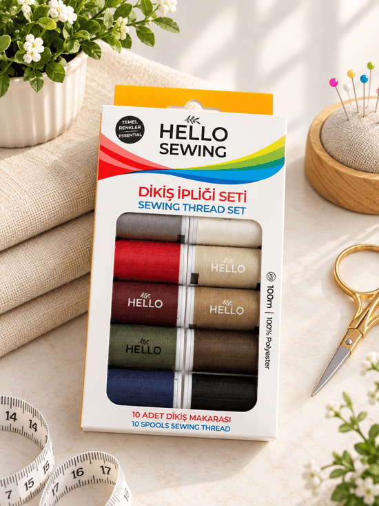 Hello Dikiş İpliği Seti Temel Renkler