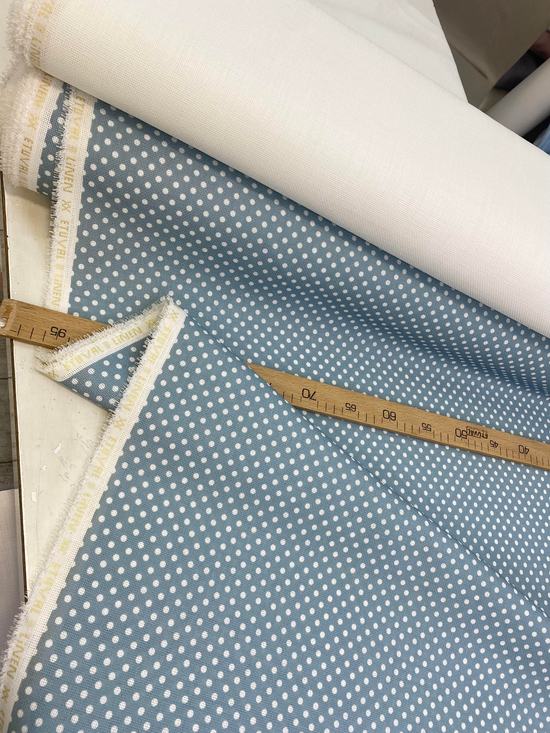 Puanlı Linen Kumaş