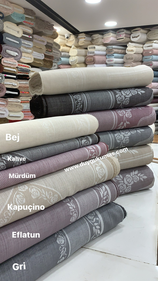 Degrade Gül Desen Pano Seccade