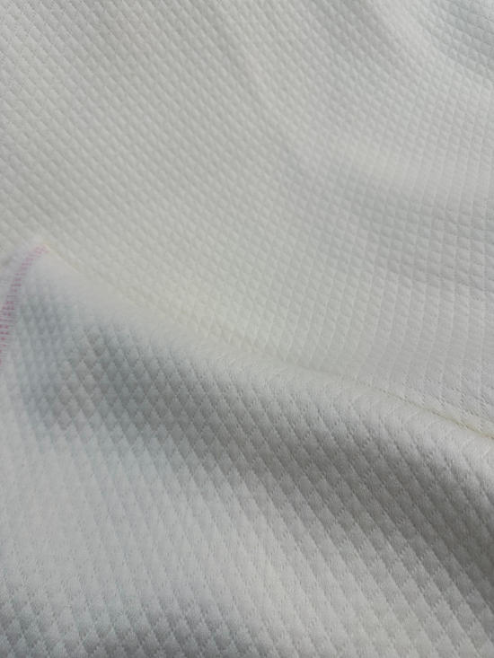 Gonca Krem Minik Baklava Desen Pamuk Pike