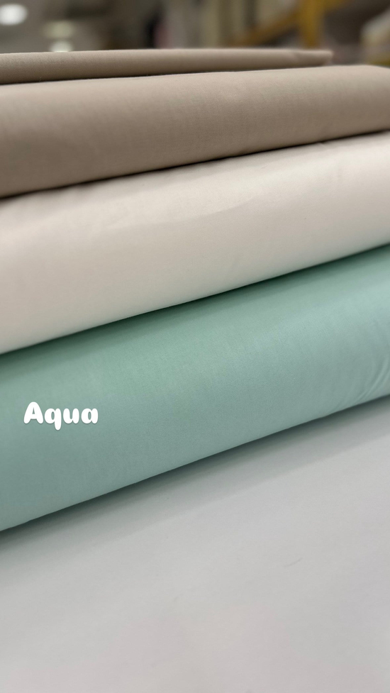 Düz Renk Akfil Kumaş Aqua Mavi