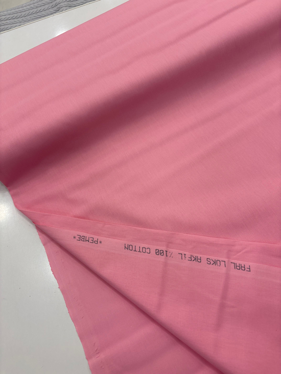 Düz Renk Akfil Kumaş Pembe