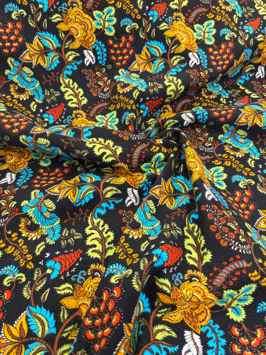 Gece Bahçesi Desen Divitin Pazen Hardal