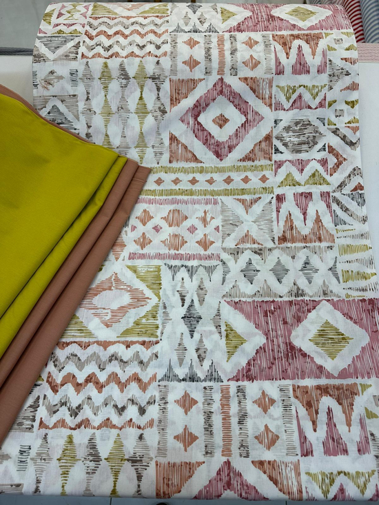 Bohem Kilim Desenli Akfil Kumaş D3650 Tarçın