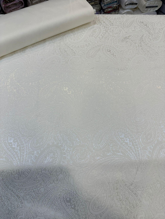 Charm Şal Desenli Etuval Şönil Pike Krem