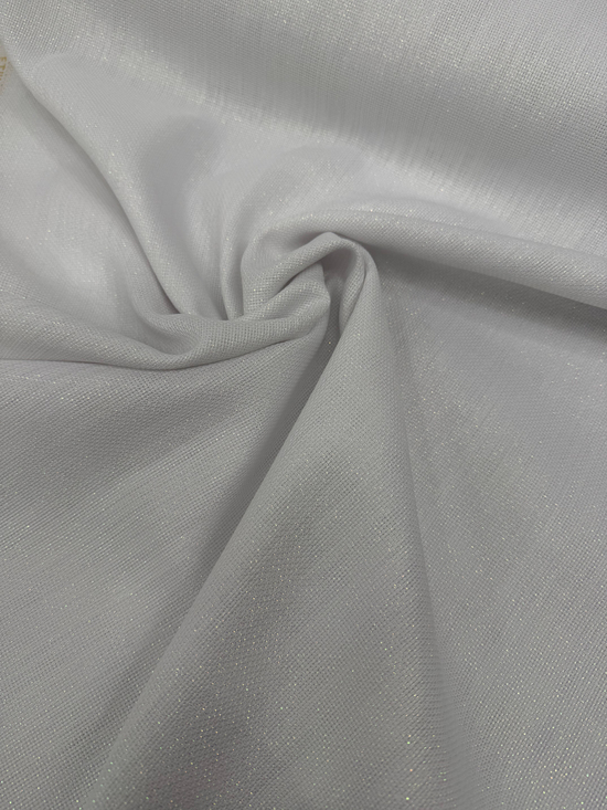 Etuval Simli Linen Kumaş Beyaz