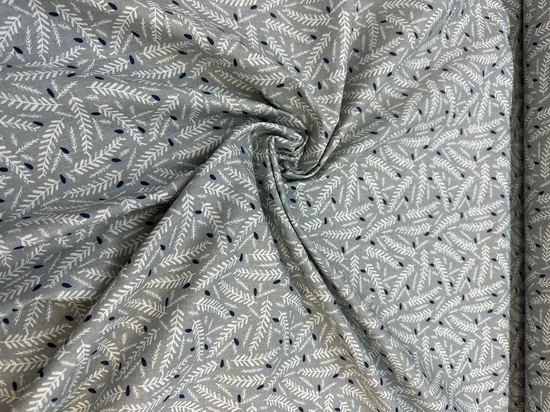 Gri Başak Desen Poplin D730