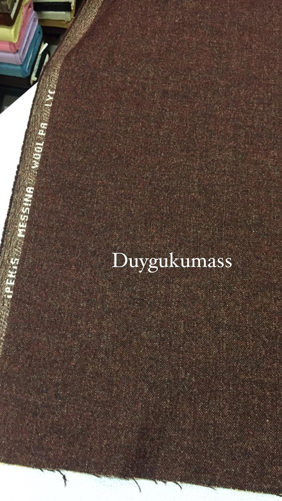 İpekiş Çift Yönlü Kiremit Yün Flanel Kumaş