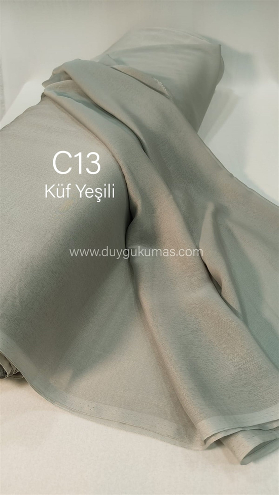 Küf Yeşili C13 Janjan Şifon