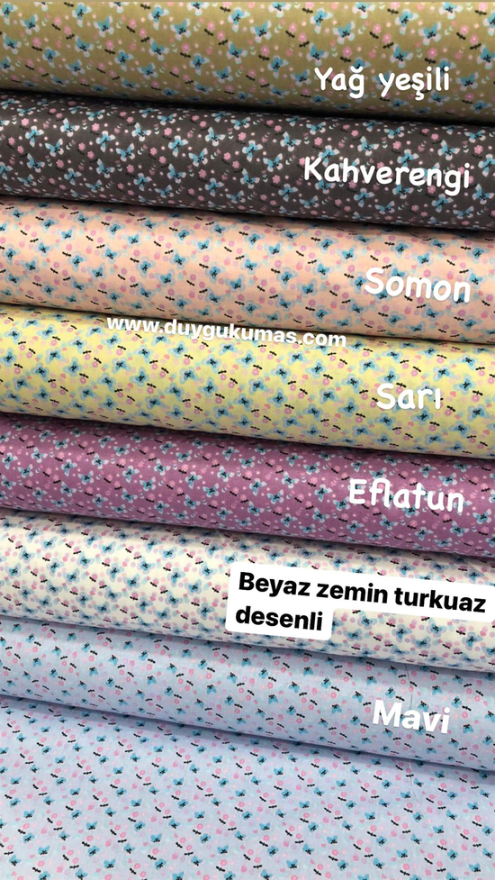 Minik Kelebekler Desen Poplin