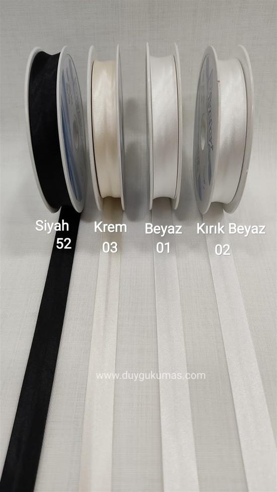 Saten Biye 2 cm Genişlikli (Metre İle)