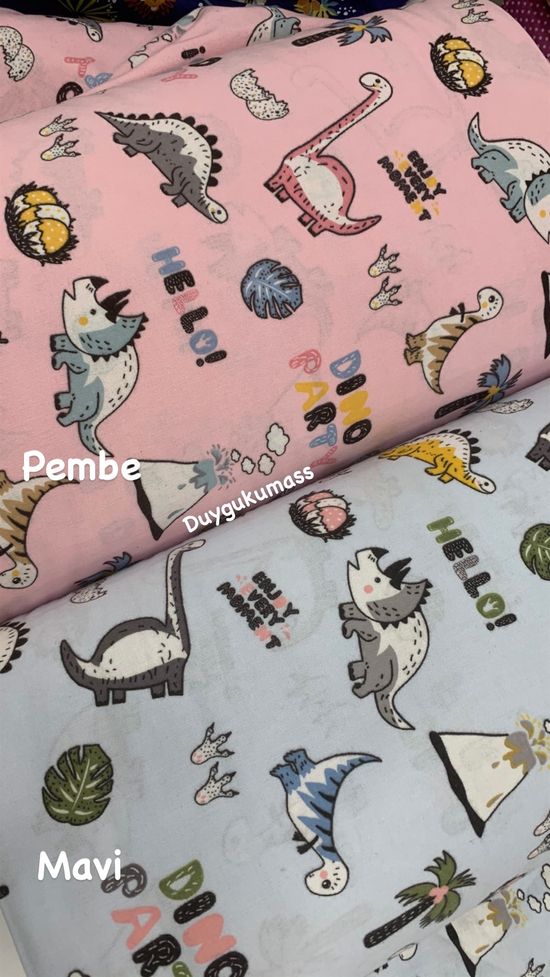 Sevimli Dinozorlar Desen Pazen