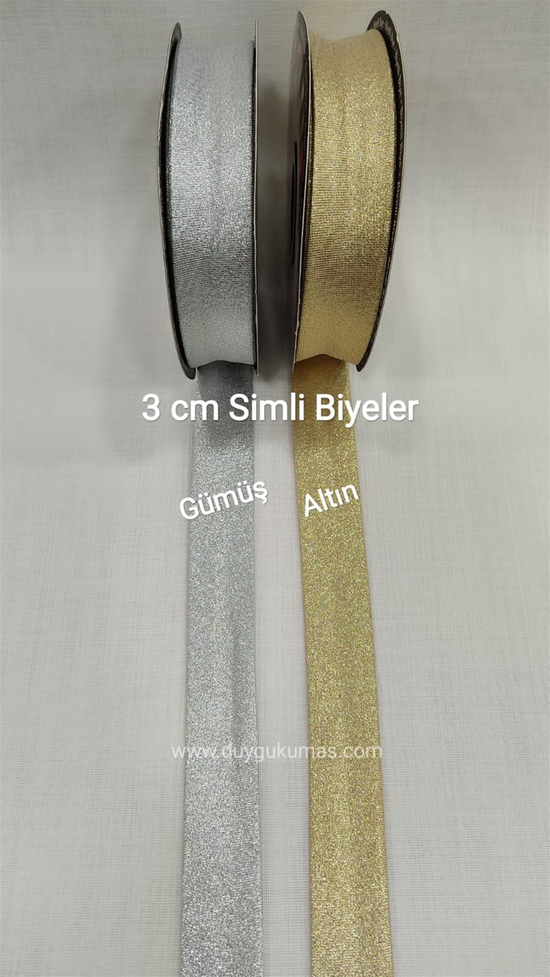 Simli Biye 3 cm Genişlikli (1 Top)