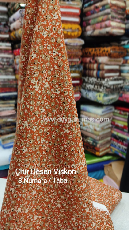 Taba Çıtır Desen Çift En Viskon