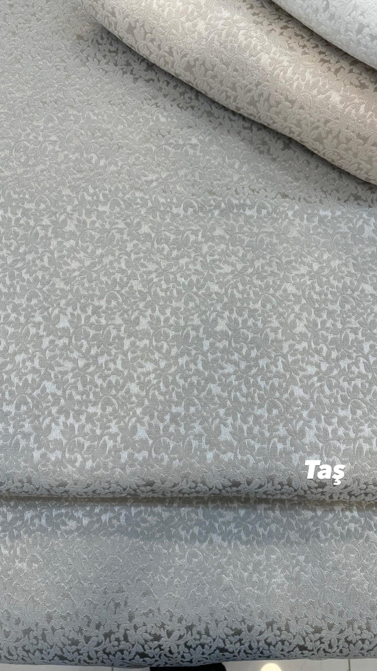 Taş Rengi Mini Çiçek Desen Etuval Şönil Pike