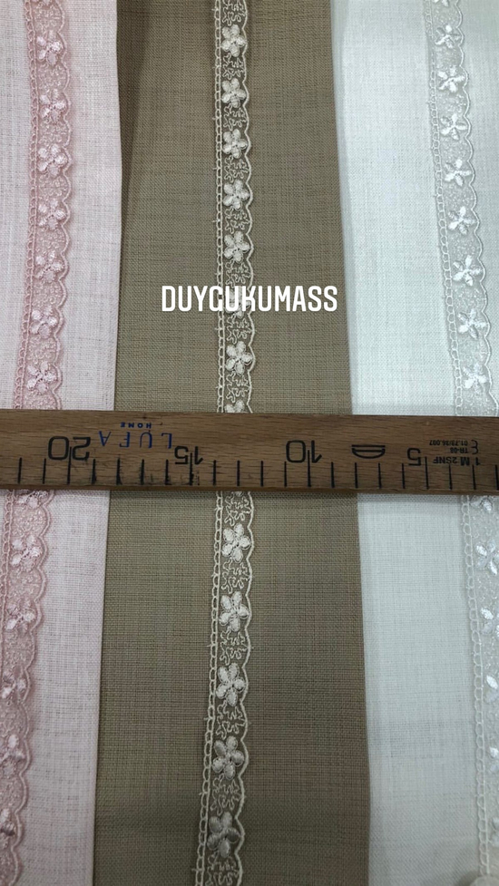Tekli Papatya Desen İnce Güpür