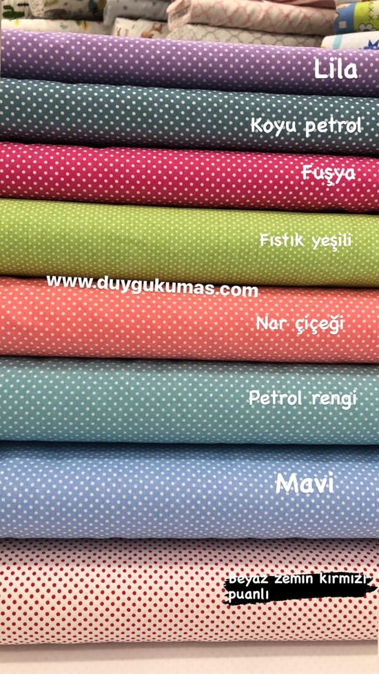 Ufak Puanlı Poplin