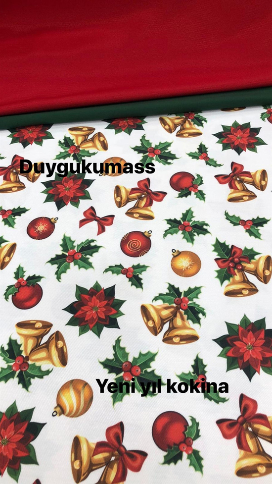Yeni Yıl Kokina Çiçeği Dijital Desen