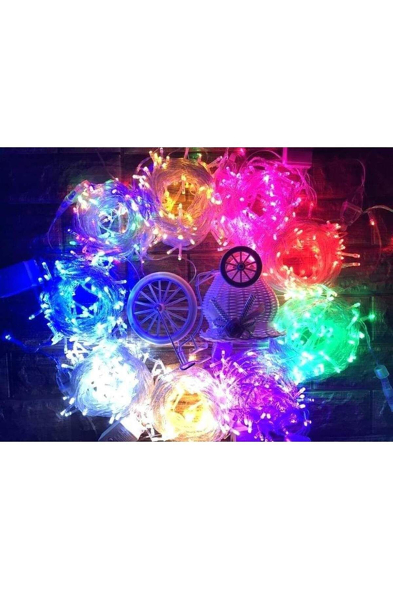 100'lük Renkli Adaptörlü RGB Led Işık 6.5 Metre