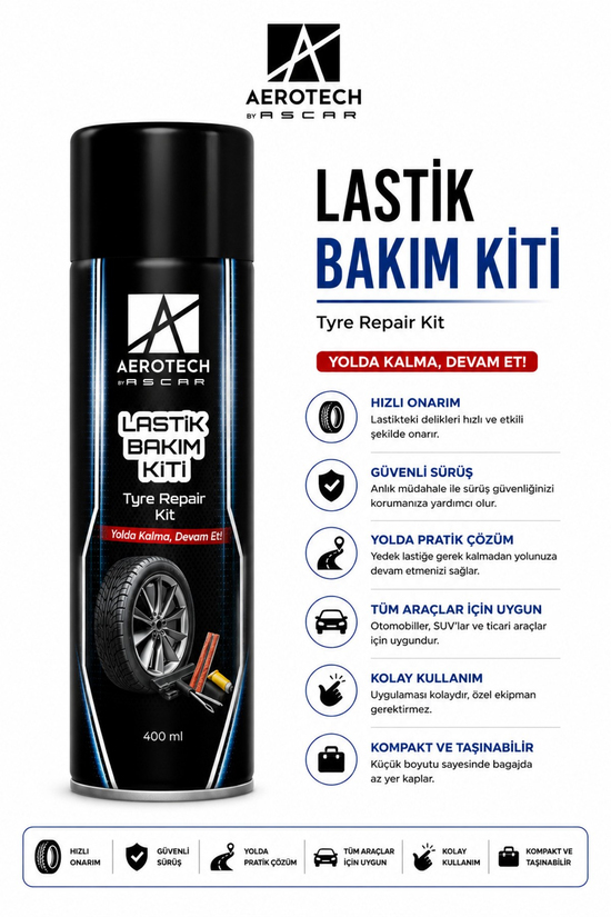 AEROTECH LASTİK TAMİR KİTİ 400 ML