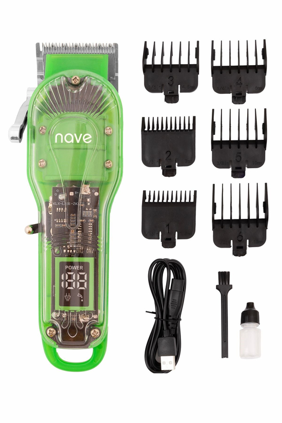 Bq-01 Kablosuz Profesyonel Tıraş Makinesi | T-bıçaklı, Lcd Ekranlı, Usb Şarjlı, 6 Taraklı