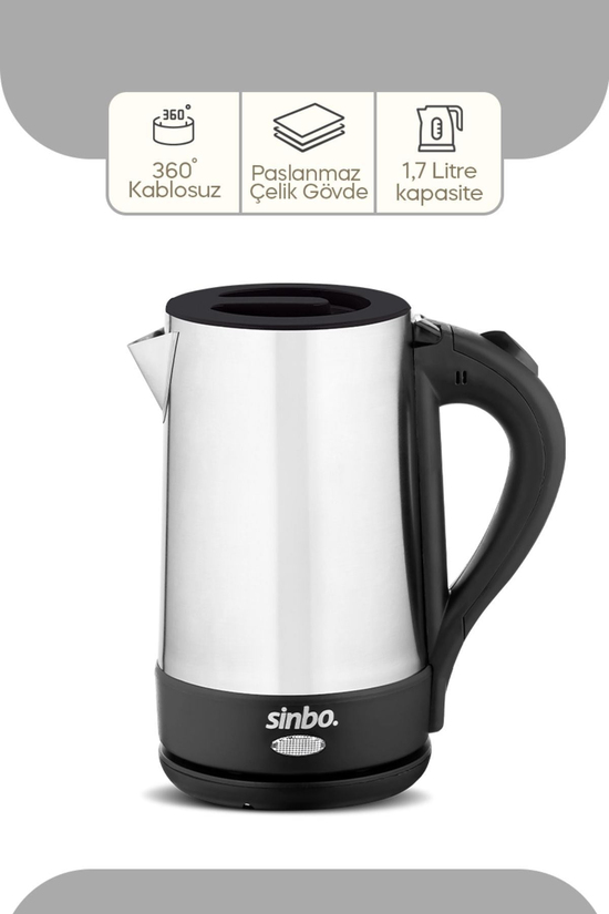 Sinbo SK-8022 Kablosuz Su Isıtıcı