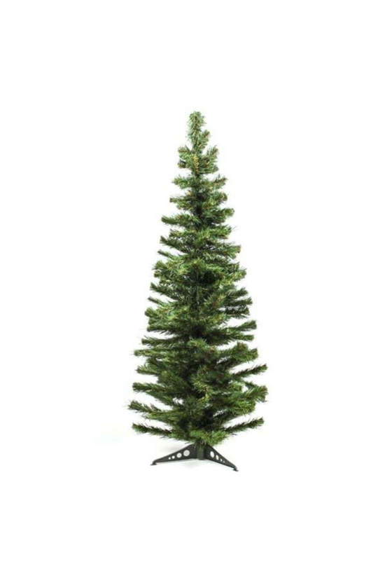 Yılbaşı Lüks Yeşil Çam Ağacı 120 Cm 115 Dal Plastik Ayaklı