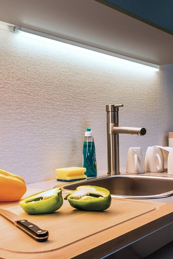 20 Cm Sensörlü Şarjlı Şerit Led Işık 3in1 Beyaz-Gün Işığı-Nötr Renk