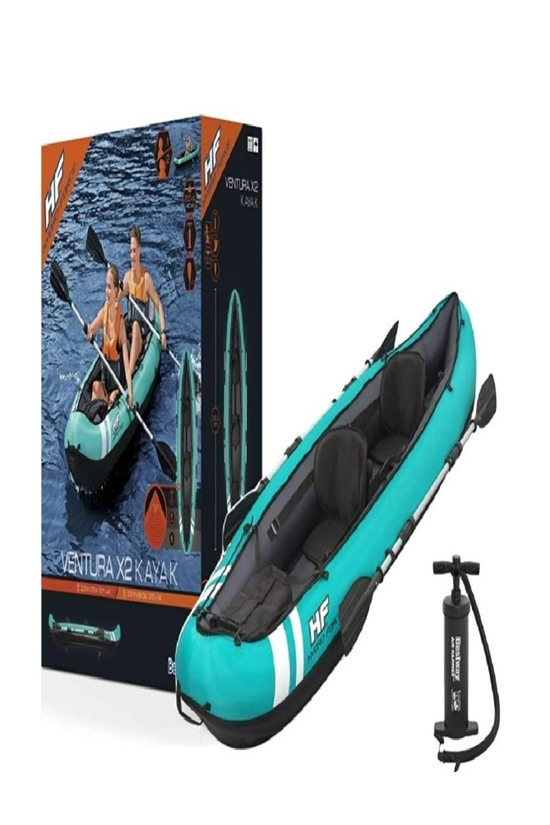 65052 Hydro-force Ventura 2 Kişilik Kano 330x94cm 2 Adet Kürek Pompa