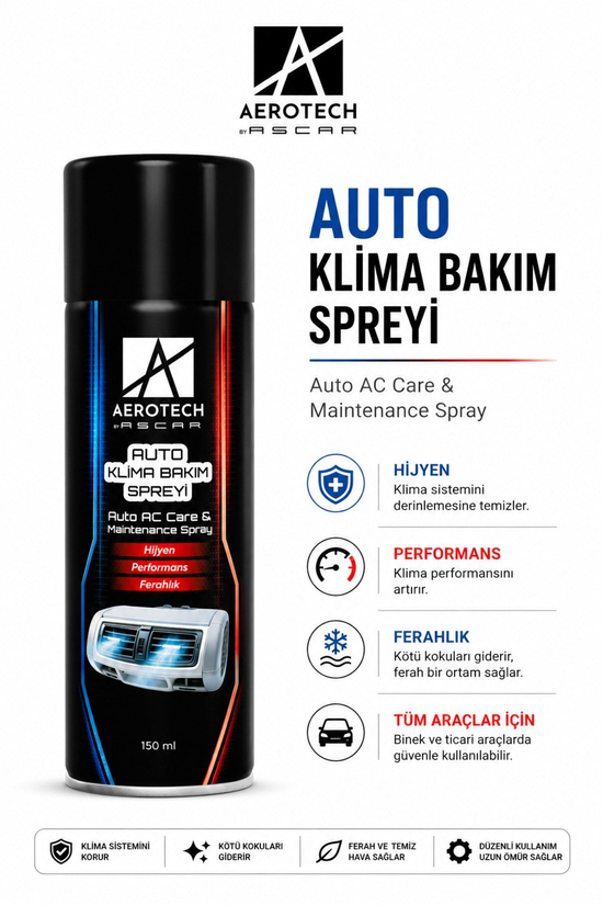 AEROTECH OTO KLİMA BAKIM SPREYİ 150 ML