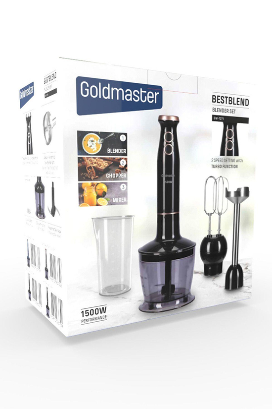 Bestblend 1500 Watt 4 Bıçaklı Paslanmaz 3 In 1 Blender Seti