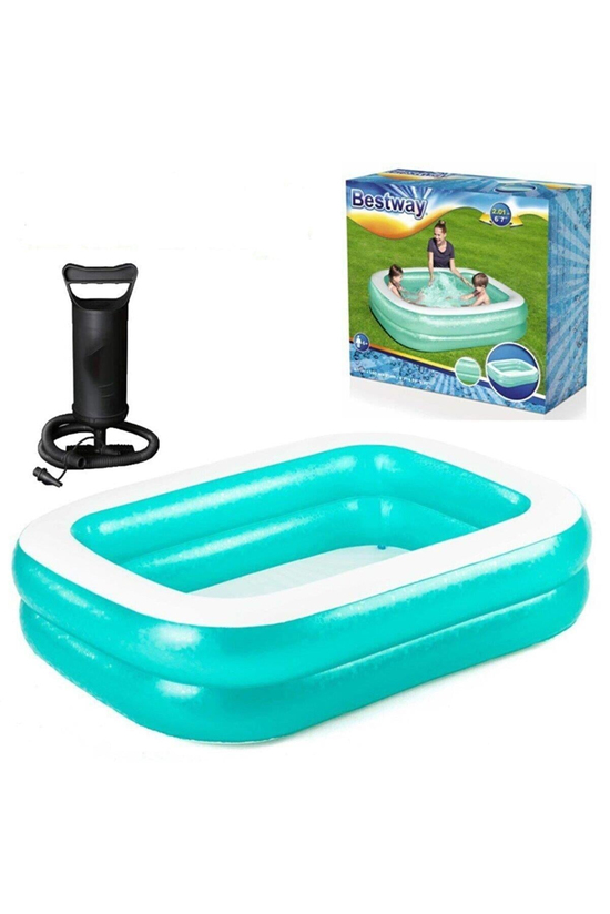 Bestway 54005 Büyük Boy Şişme Havuz 201x150x51cm + Pompa 