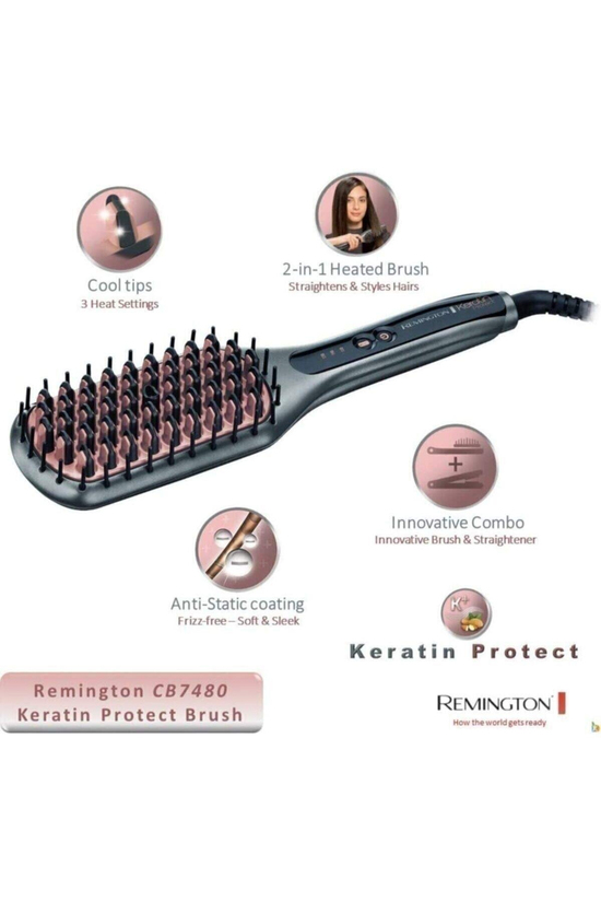 CB7480 Keratin Protect Saç Düzleştirici Tarak