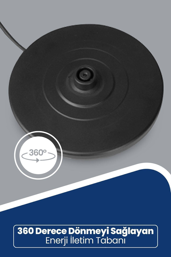 Chaidem Xl 2200 Watt Paslanmaz Çelik Damlatmaz Çelik Çay Makinesi Ve Su Isıtıcısı Siyah