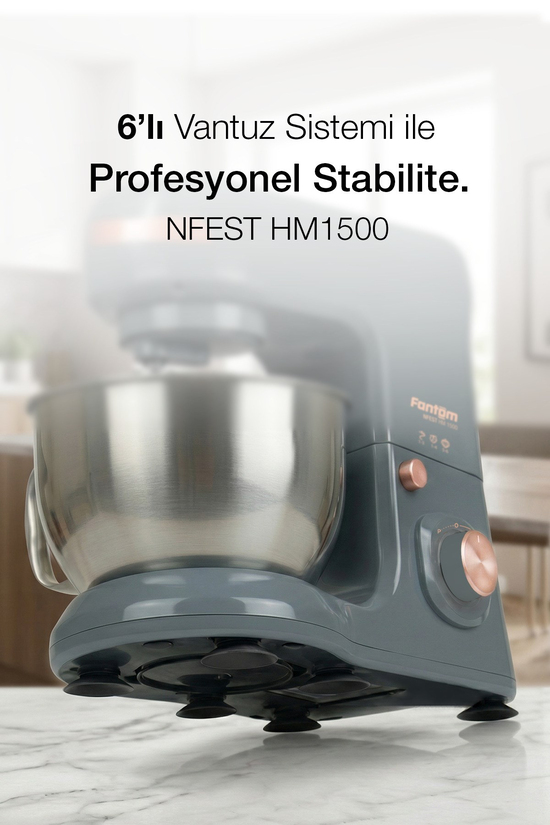 FANTOM NFEST HM1500 STAND MİKSER ANTRASİT