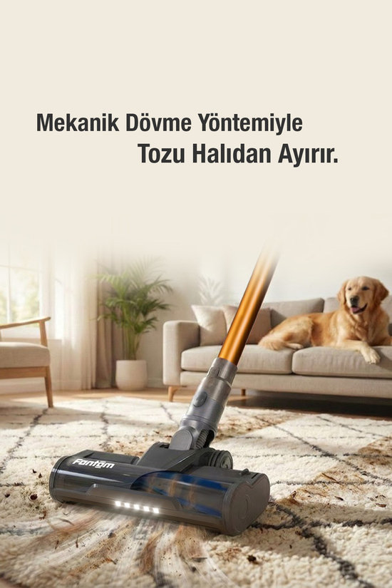 Fantom P6000 Elektrikli Dikey Süpürge Antrasit