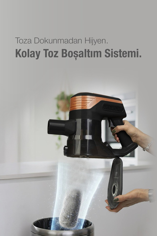 Fantom P6000 Elektrikli Dikey Süpürge Siyah