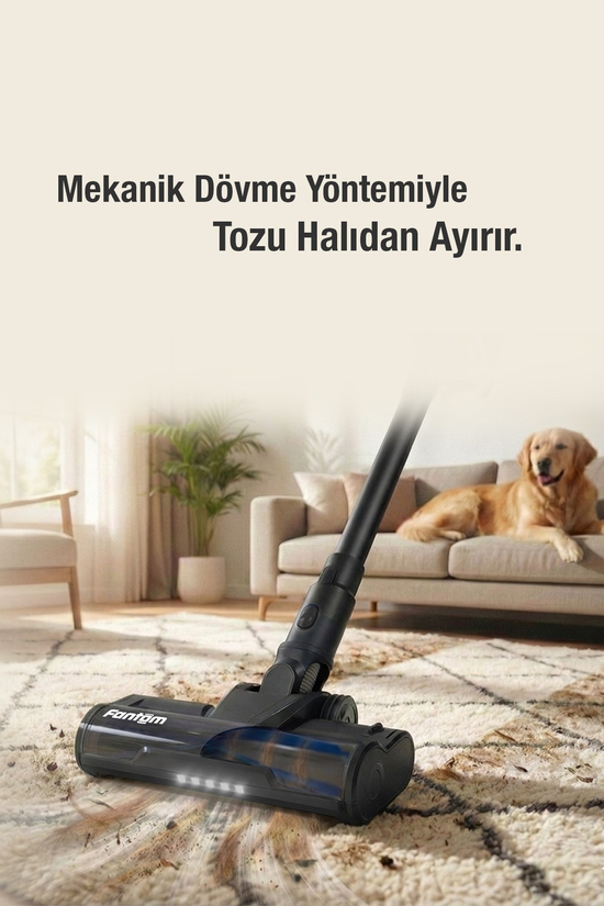 Fantom P6000 Elektrikli Dikey Süpürge Siyah