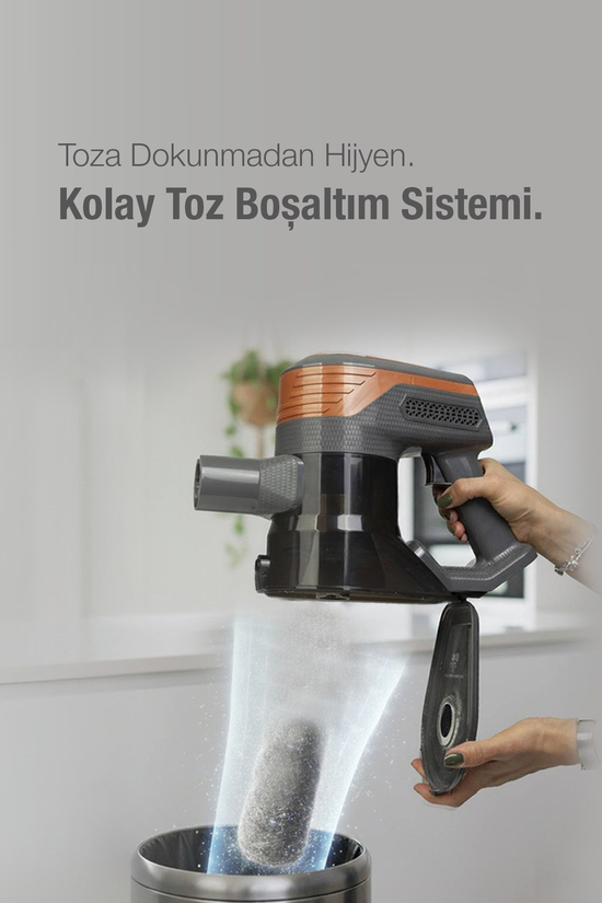 Fantom P6000 Elektrikli Dikey Süpürge Antrasit