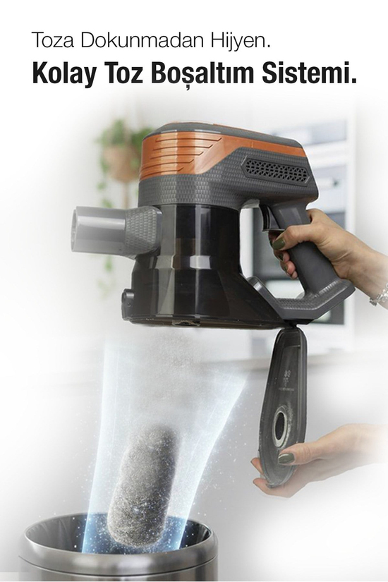 Fantom P6100 Plus Elektrikli Dikey Süpürge Gri
