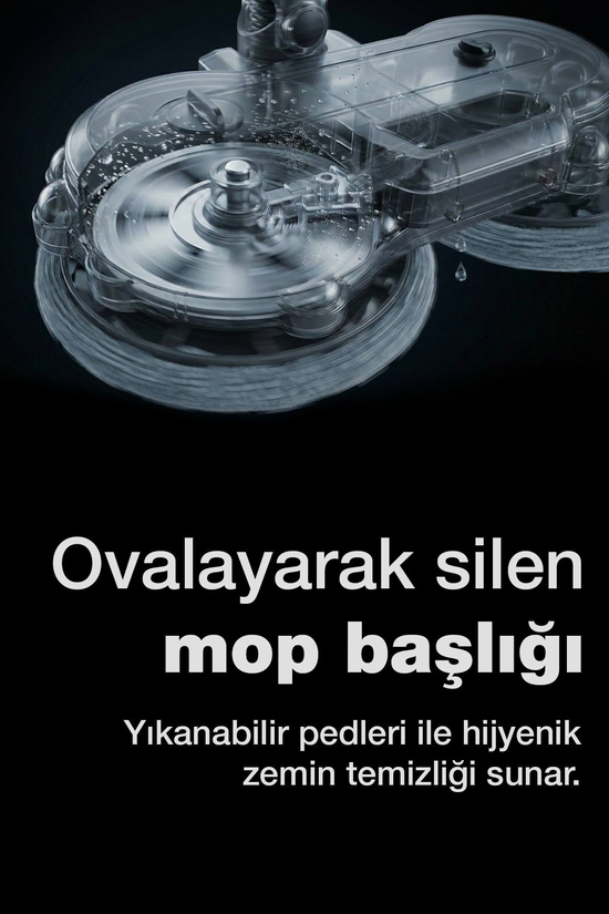 Fantom P6100 Plus Elektrikli Dikey Süpürge Siyah
