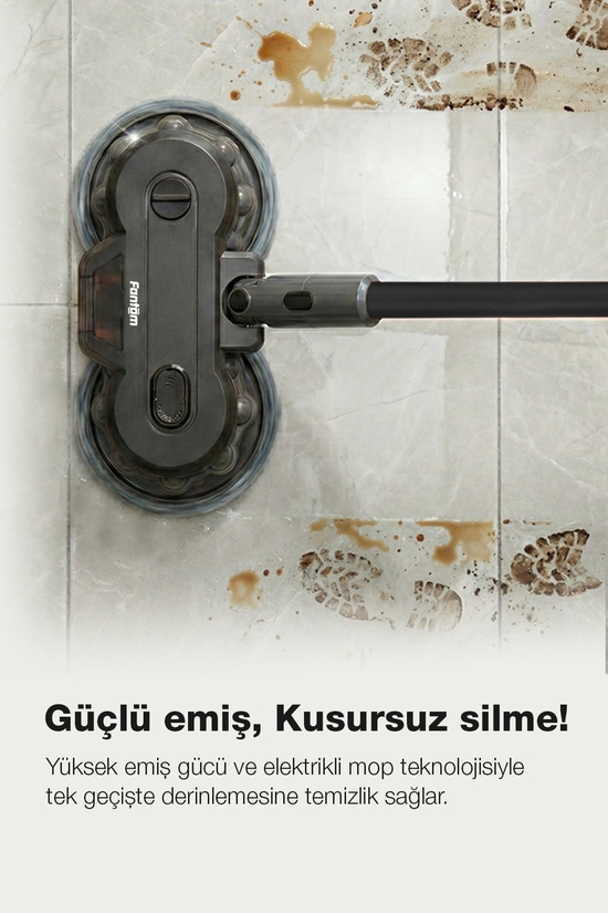 Fantom P6100 Plus Elektrikli Dikey Süpürge Siyah