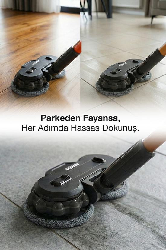 Fantom P6100 Plus Elektrikli Dikey Süpürge Siyah