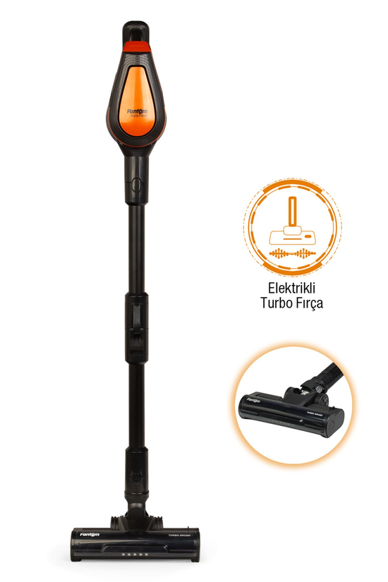 Fantom P6100 Plus Elektrikli Dikey Süpürge Siyah