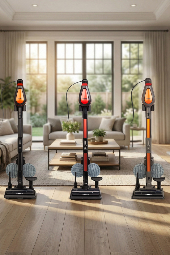 Fantom P6100 Plus Elektrikli Dikey Süpürge Gri